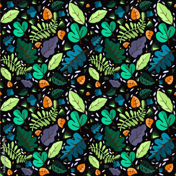 Obraz Seamless Leaves Pattern