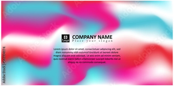 Obraz Vector abstract background design and backdrop design 
gradient