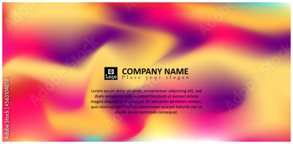 Obraz Vector abstract background design and backdrop design 
gradient