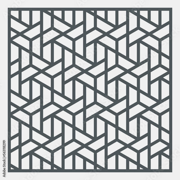 Obraz Geometric seamless background tile quality vector illustration cut