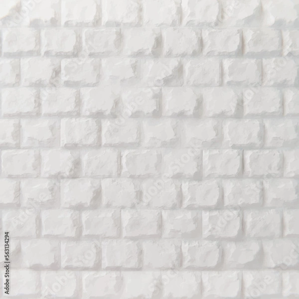 Obraz Brick wall, realistic old brick background. Vector eps10.
