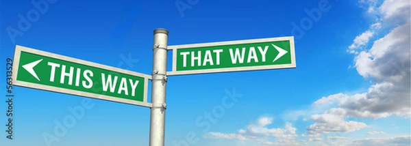 Obraz <THIS WAY  THAT WAY>