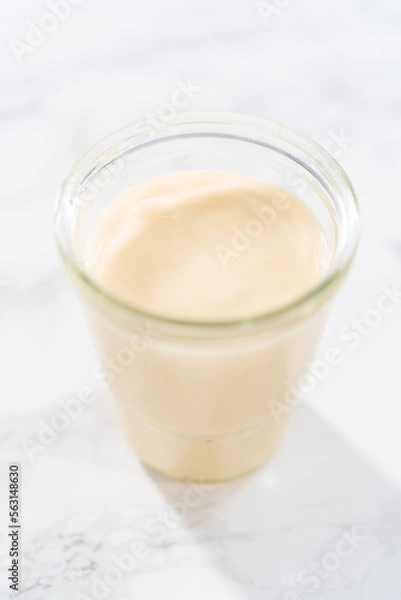 Fototapeta Eggnog Glaze for Bundt Cake