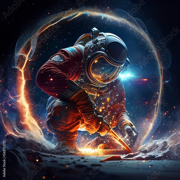 Fototapeta Welding In Space