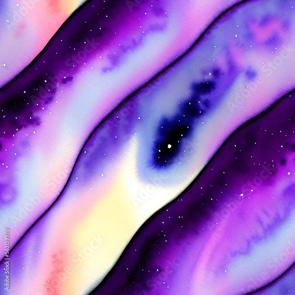 Fototapeta Seamless abstract watercolor background, ai generated