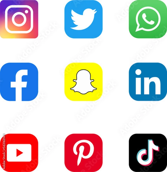 Fototapeta icons set