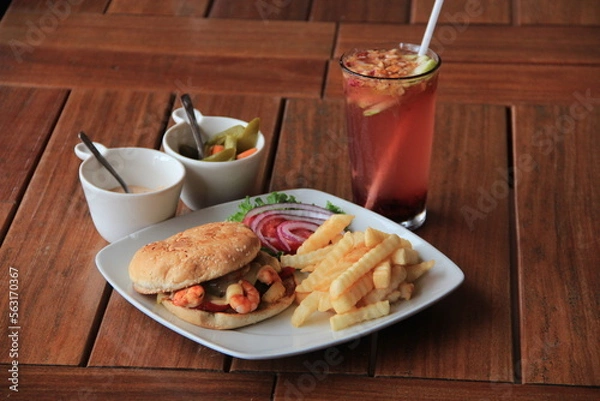 Obraz hamburguesa camaron