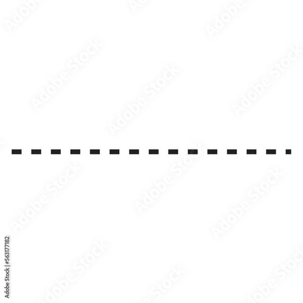 Fototapeta dotted line vector, icon, symbol, logo, clipart, isolated. vector illustration. vector illustration isolated on white background.