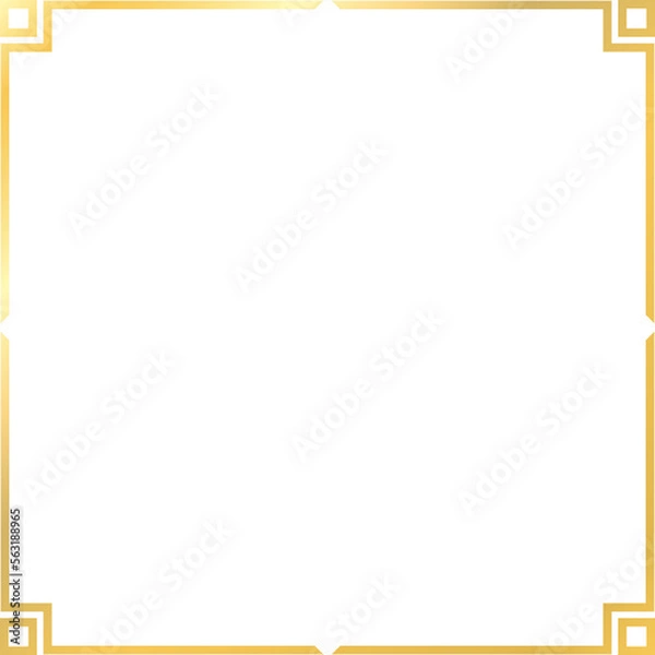 Obraz Frame border simple design. Frame decorative elements. Vintage frame.