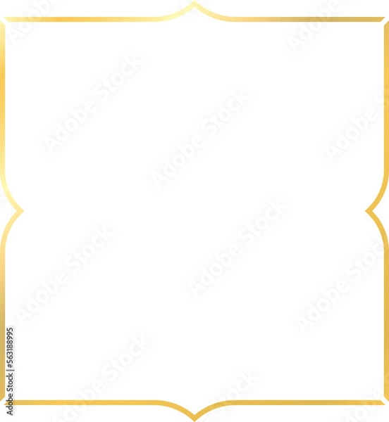 Obraz Frame border simple design. Frame decorative elements. Vintage frame.