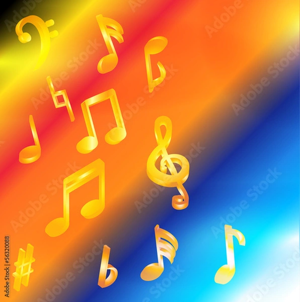 Obraz Abstract music background