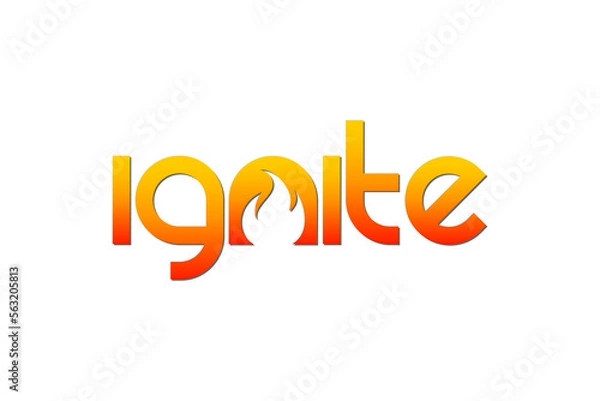 Obraz ignite logo vector modern clean simple design with white background