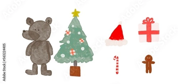 Obraz クリスマスのイラスト