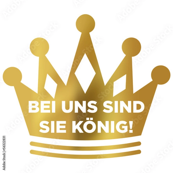 Obraz Bei uns sind Sie König