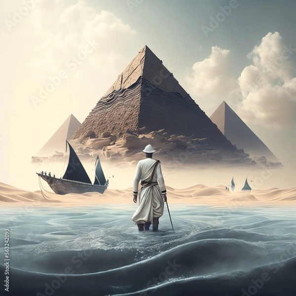 Obraz pyramid Created with Generative AI