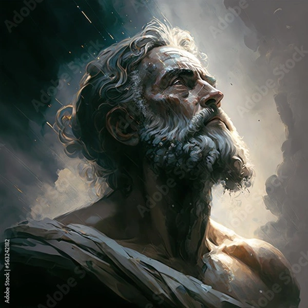 Obraz Higher being? Created with Generative AI