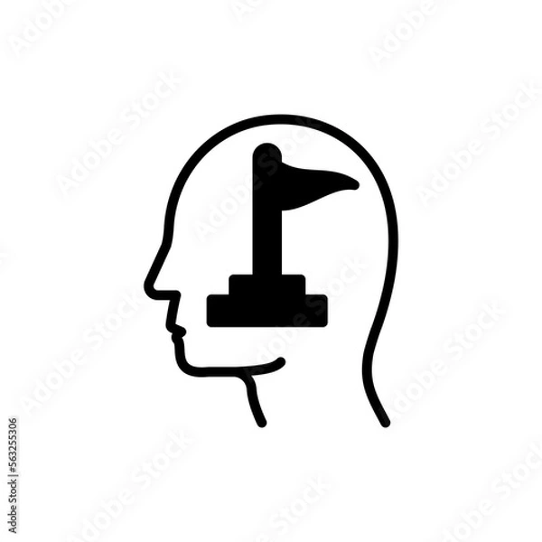 Obraz Will to Win icon in vector. Logotype