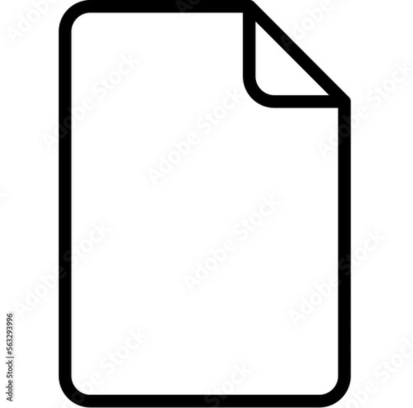 Obraz Blank file type format icon