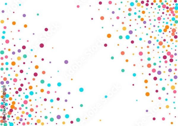 Fototapeta Color Circle Flying Vector White Background.