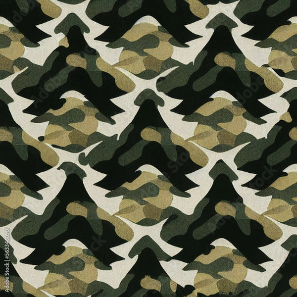 Obraz military camouflage pattern - the chained army