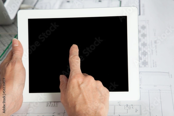 Fototapeta One Finger Gesture vertical