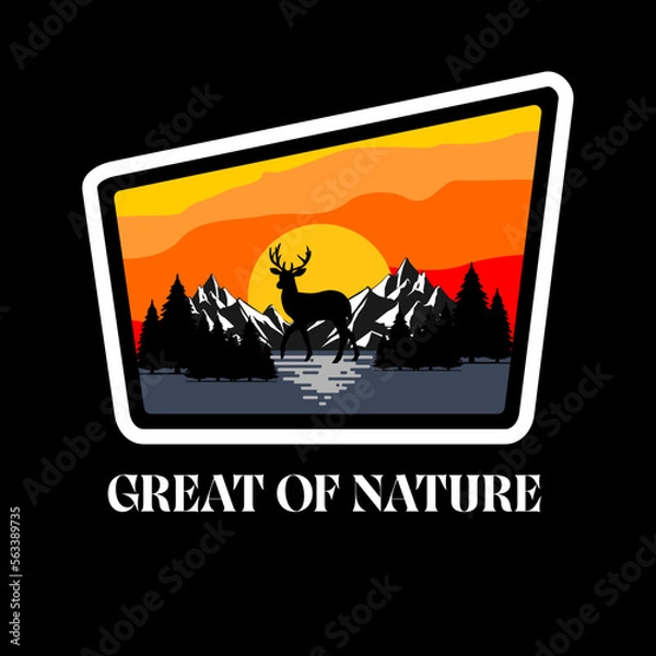 Fototapeta the greet nature vector icon