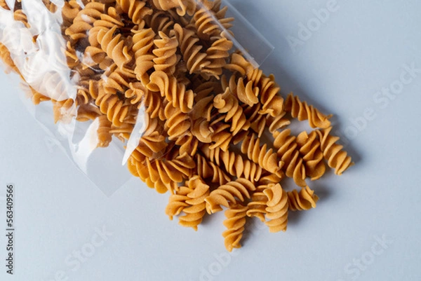Obraz Variety of types and shapes of Italian pasta