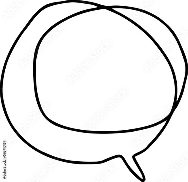 Obraz Speech Bubble hand drawn