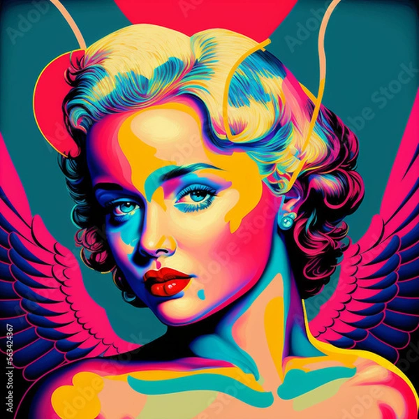 Obraz Cupid Reimagined, Generative AI, Generative, AI