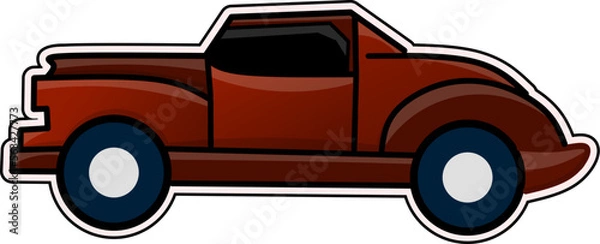 Obraz classic car icon flat design for automotive theme