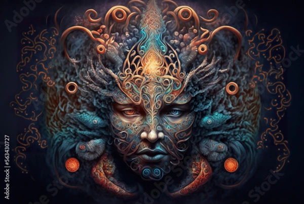 Fototapeta Expanded Consciousness. Generated by Midjourney AI