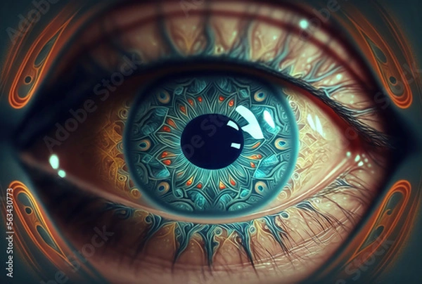 Fototapeta Expanded Consciousness. Generated by Midjourney AI