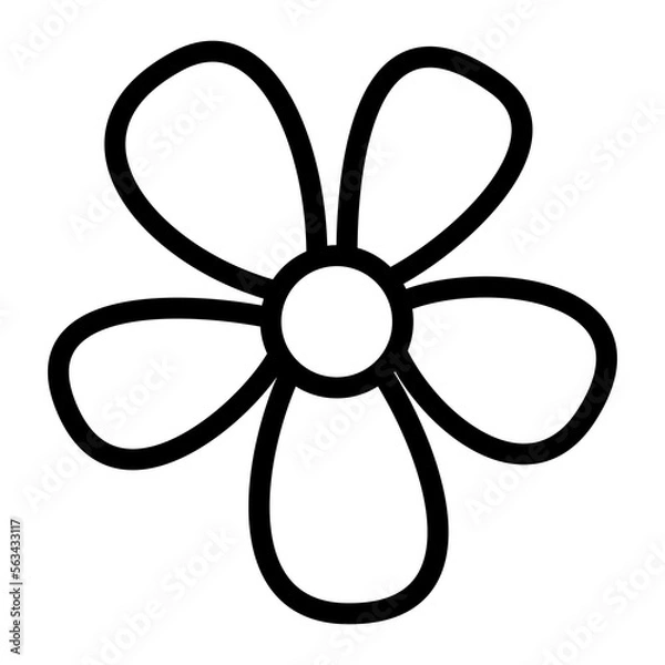 Fototapeta cute daisy vectors illustration for symbol or icon