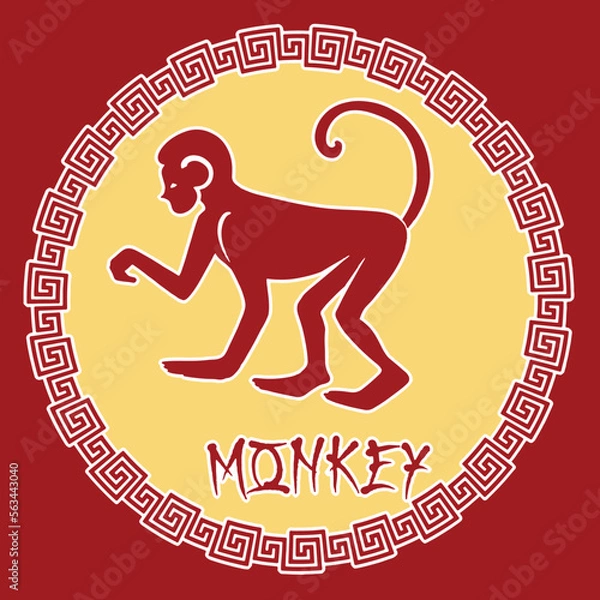 Fototapeta Lunar New Year illustration set, bacground,icon, ornamen. Chinese New Year,Happy New Year, congratulation