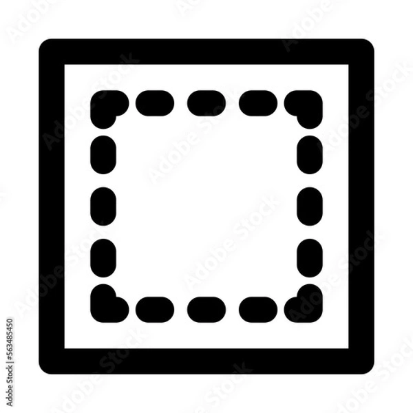 Fototapeta Patch Isolated Silhouette Solid Line Icon with patch, , stitching Infographic Simple Vector Illustration