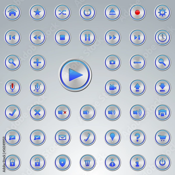 Obraz 46 Media Web Buttons