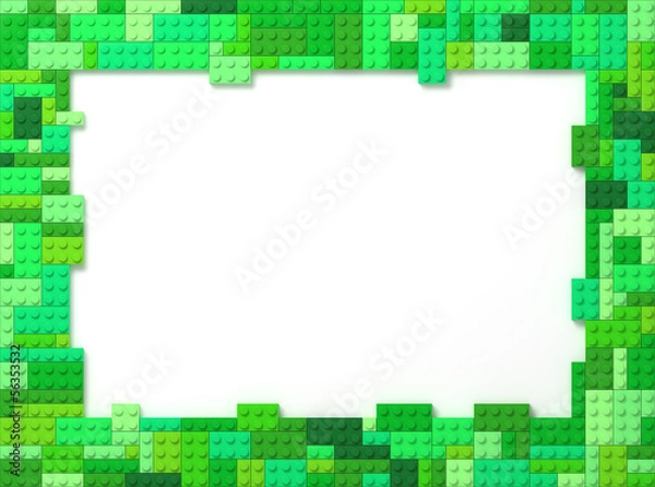 Obraz Toy Bricks Picture Frame - Green