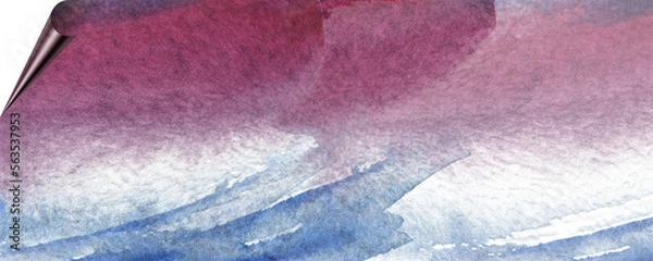 Obraz unique background design of paint splashes and brush strokes with transparent media and page curl