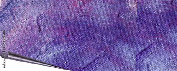 Obraz unique background design of paint splashes and brush strokes with transparent media and page curl