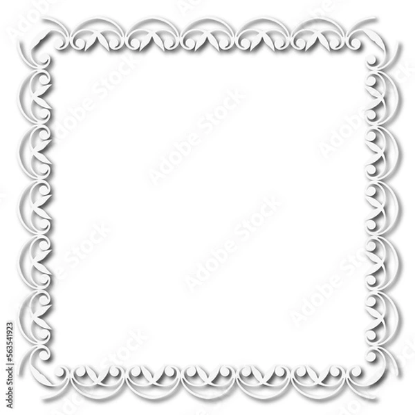 Obraz frames in vintage style with elements of ornament, art, pattern, background, texture