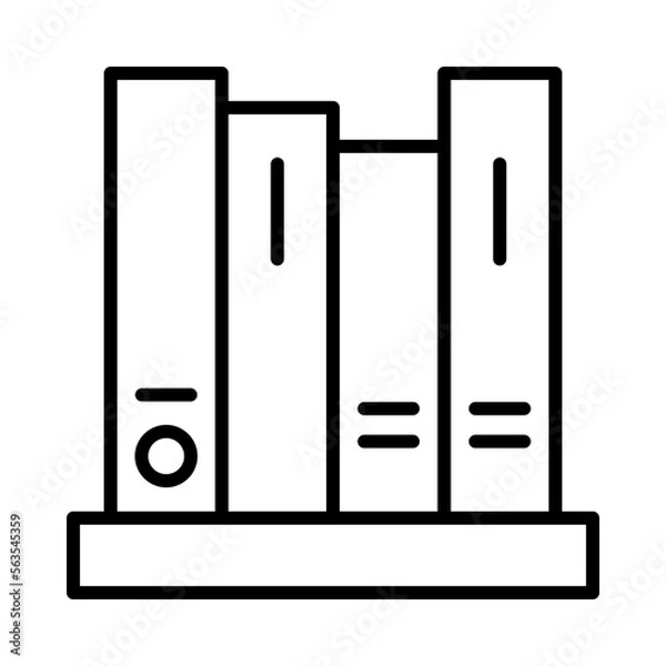 Fototapeta Books Isolated Silhouette Solid Line Icon with books, elderly, medical-records, old-age, retire, retirement Infographic Simple Vector Illustration