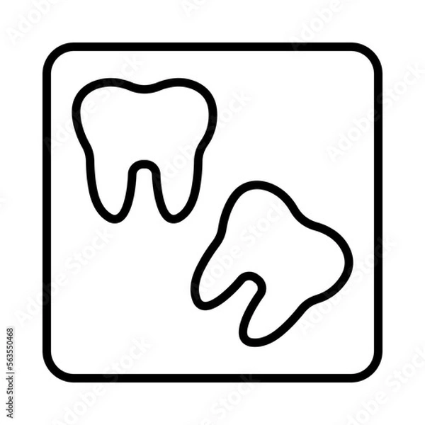 Obraz Tooth-Extraction Isolated Silhouette Solid Line Icon with tooth-extraction, dental, dental-surgery, dentist, oral, teeth Infographic Simple Vector Illustration