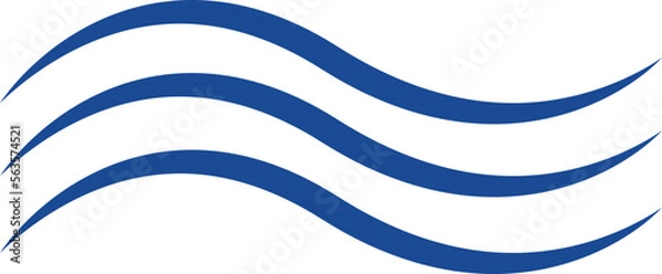 Obraz abstract blue wave