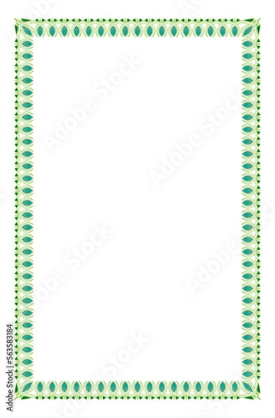 Fototapeta Border art unique and abstract design