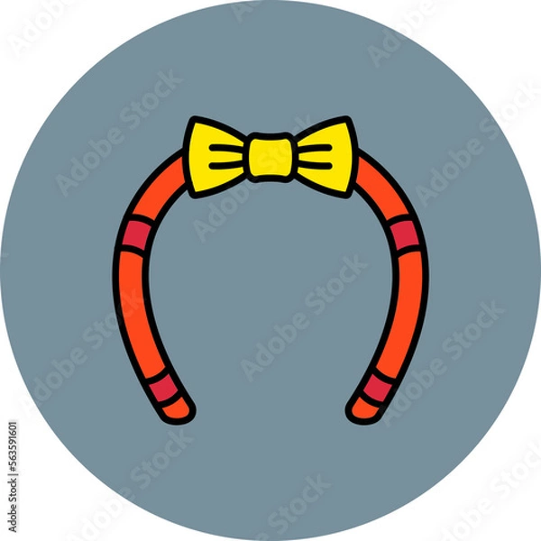 Fototapeta Headband Multicolor Circle Filled Line Icon