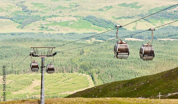 Fototapeta Cable car on ben nevis