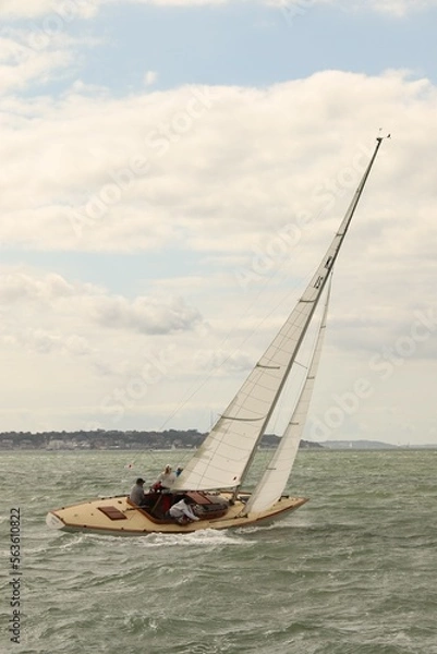 Fototapeta Saiiling on windy day