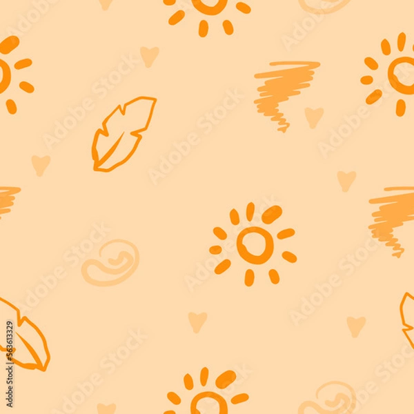 Obraz Doodl sunny pattern