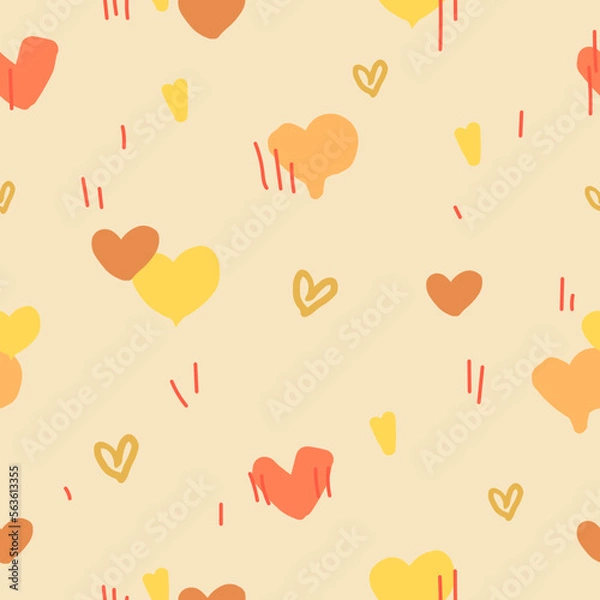 Obraz Doodl yellow pattern