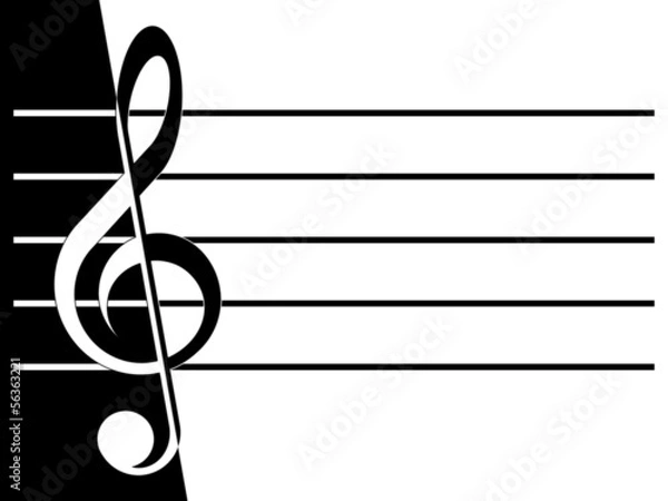 Obraz Treble clef